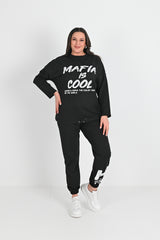 Dres damski duże rozmiary 8074-24 Mafia