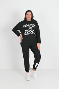 Dres damski duże rozmiary 8074-24 Mafia