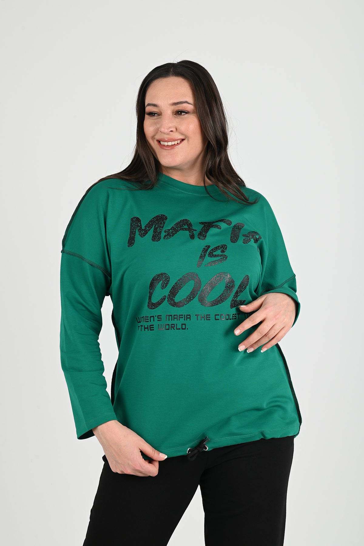 Dres damski duże rozmiary 8074-24 Mafia