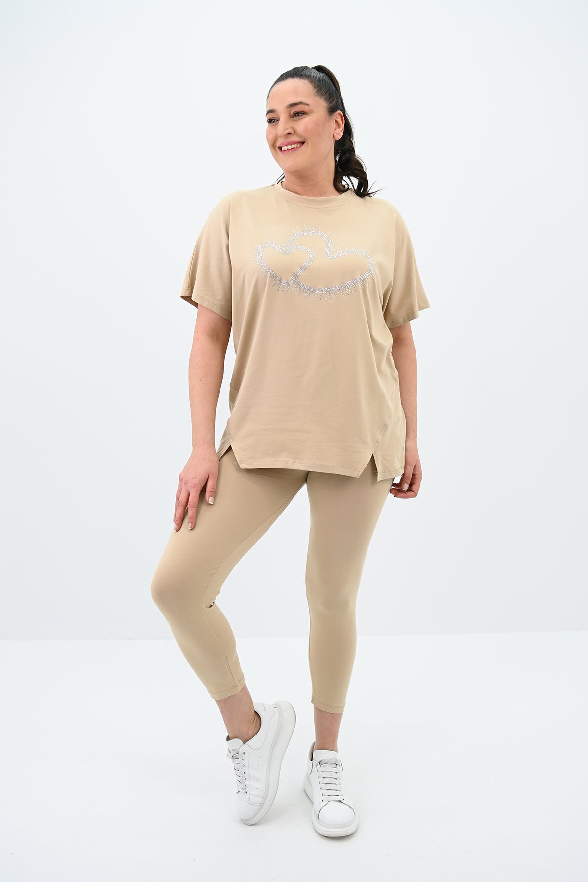 Dres damski plus size 8085 serca