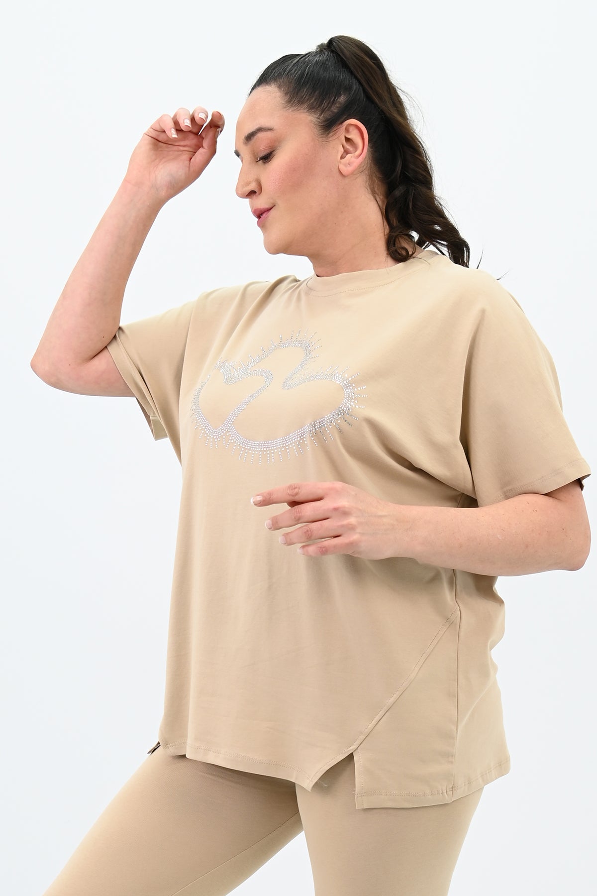 Dres damski plus size 8085 serca