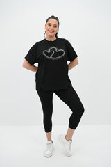 Dres damski plus size 8085 serca