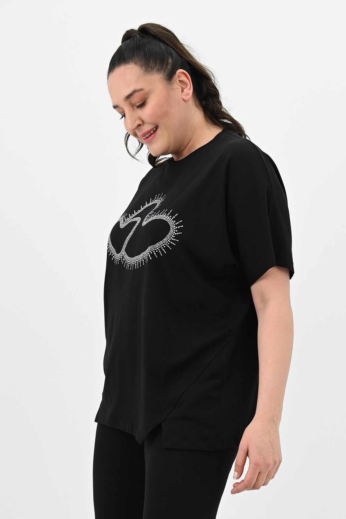 Dres damski plus size 8085 serca