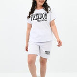 Dres damski plus size Freedom short 8092