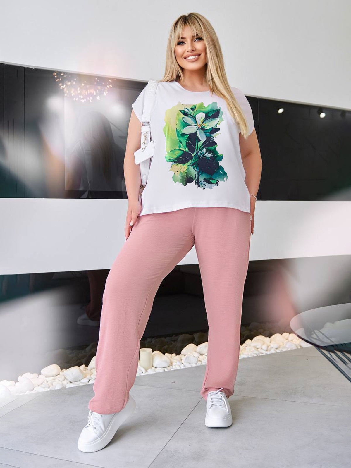 Garnitur damski plus size 8119