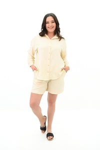 Komplet damski plus size szorty z koszulą 8121-24