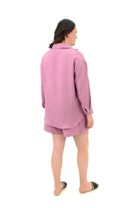 Komplet damski plus size szorty z koszulą 8121-24