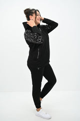 Dres damski plus size z kryształkami 8129
