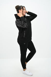 Dres damski plus size z kryształkami 8129