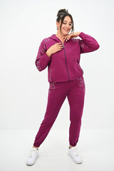 Dres damski plus size z kryształkami 8129