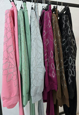 Dres damski plus size z kryształkami 8129