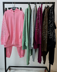 Dres damski plus size z kryształkami 8129