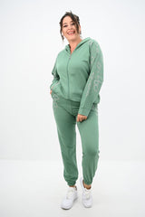 Dres damski plus size z kryształkami 8129