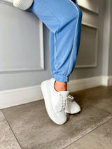 Dres damski plus size z bocznymi zamkami 8130