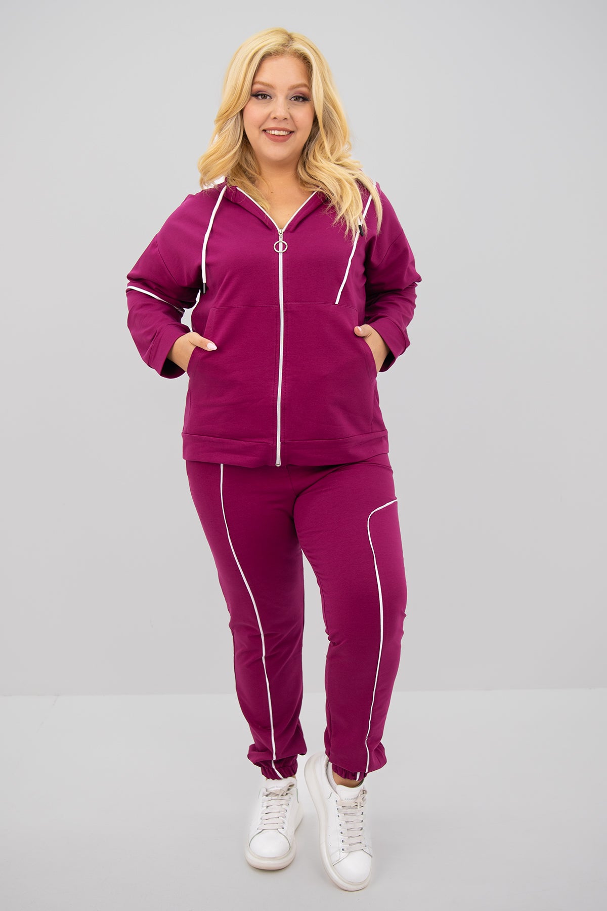 Trening dama marimi mari cu fermoare laterale 8130