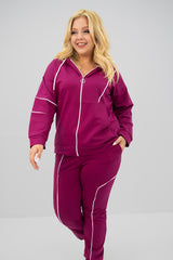 Trening dama marimi mari cu fermoare laterale 8130