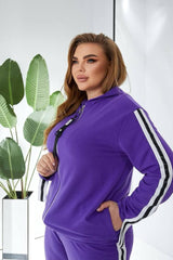 Trening dama marimi mari cu fermoar 8136