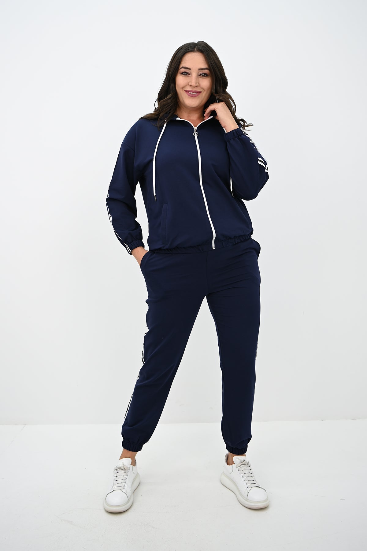Dres damski duży rozmiar 8143