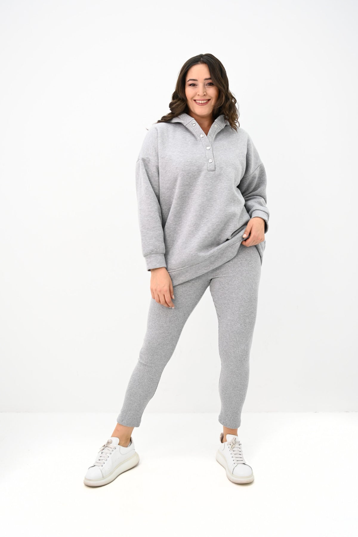 Dres damski plus size z ociepleniem 8154-24