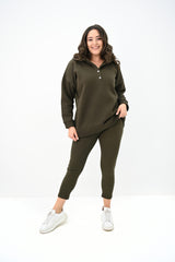 Dres damski plus size z ociepleniem 8154-24