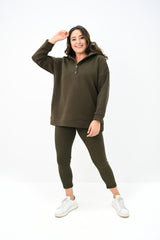 Dres damski plus size z ociepleniem 8154-24