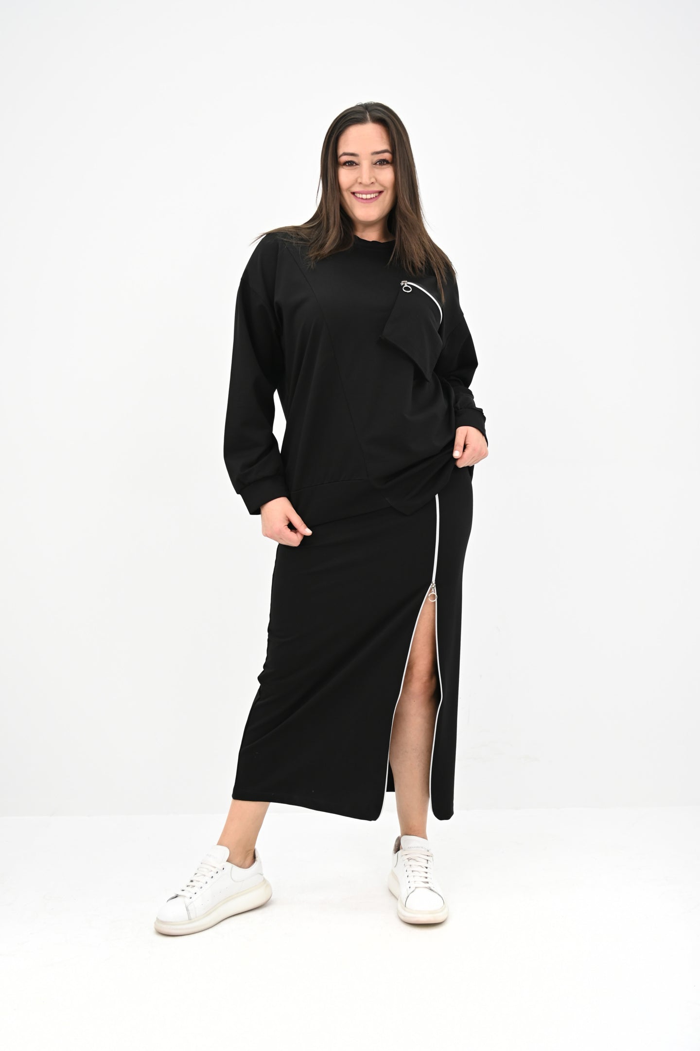 Dres damski duże rozmiary 8159-25