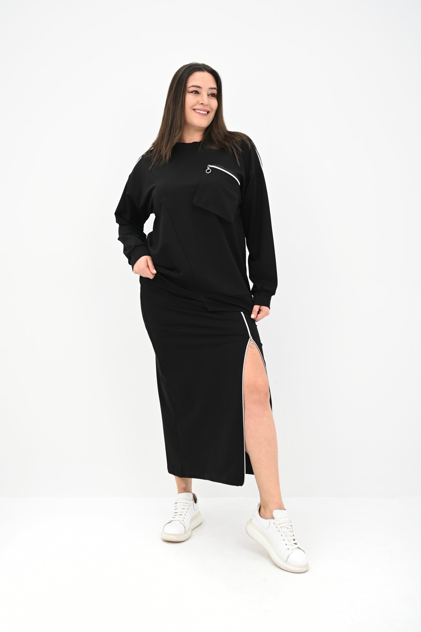 Dres damski duże rozmiary 8159-25