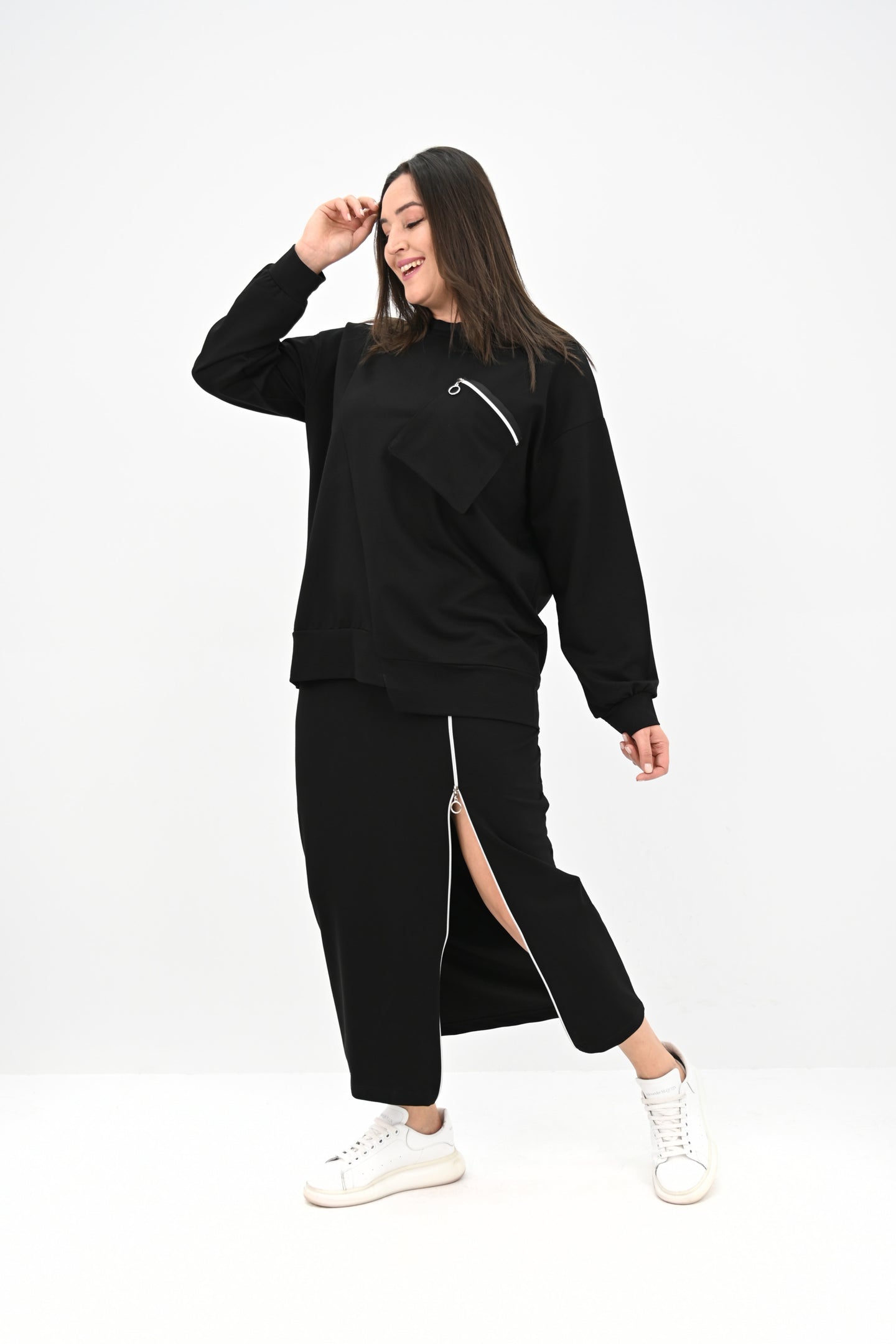 Dres damski duże rozmiary 8159-25