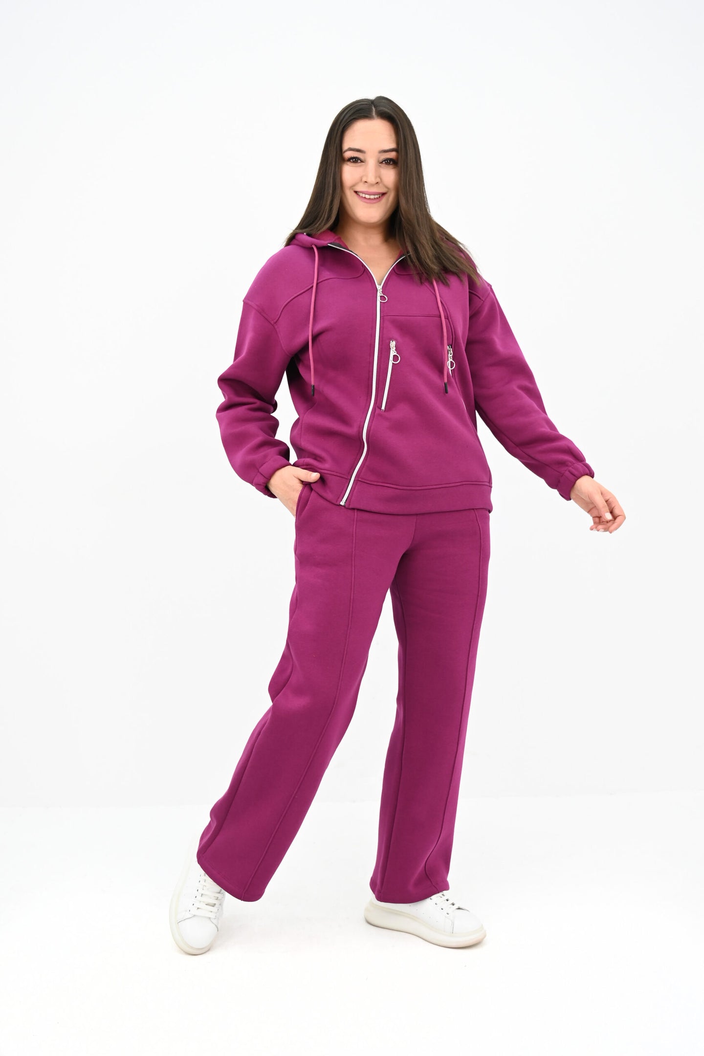 Dres damski plus size z ociepleniem 8163-24