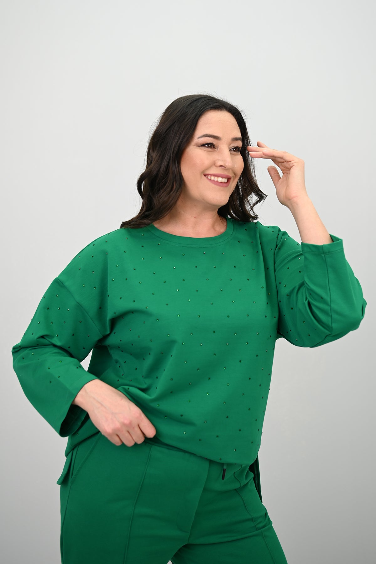 Dres damski duży rozmiar 8172