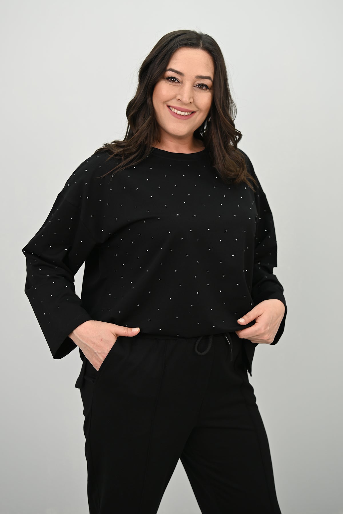 Dres damski duży rozmiar 8172