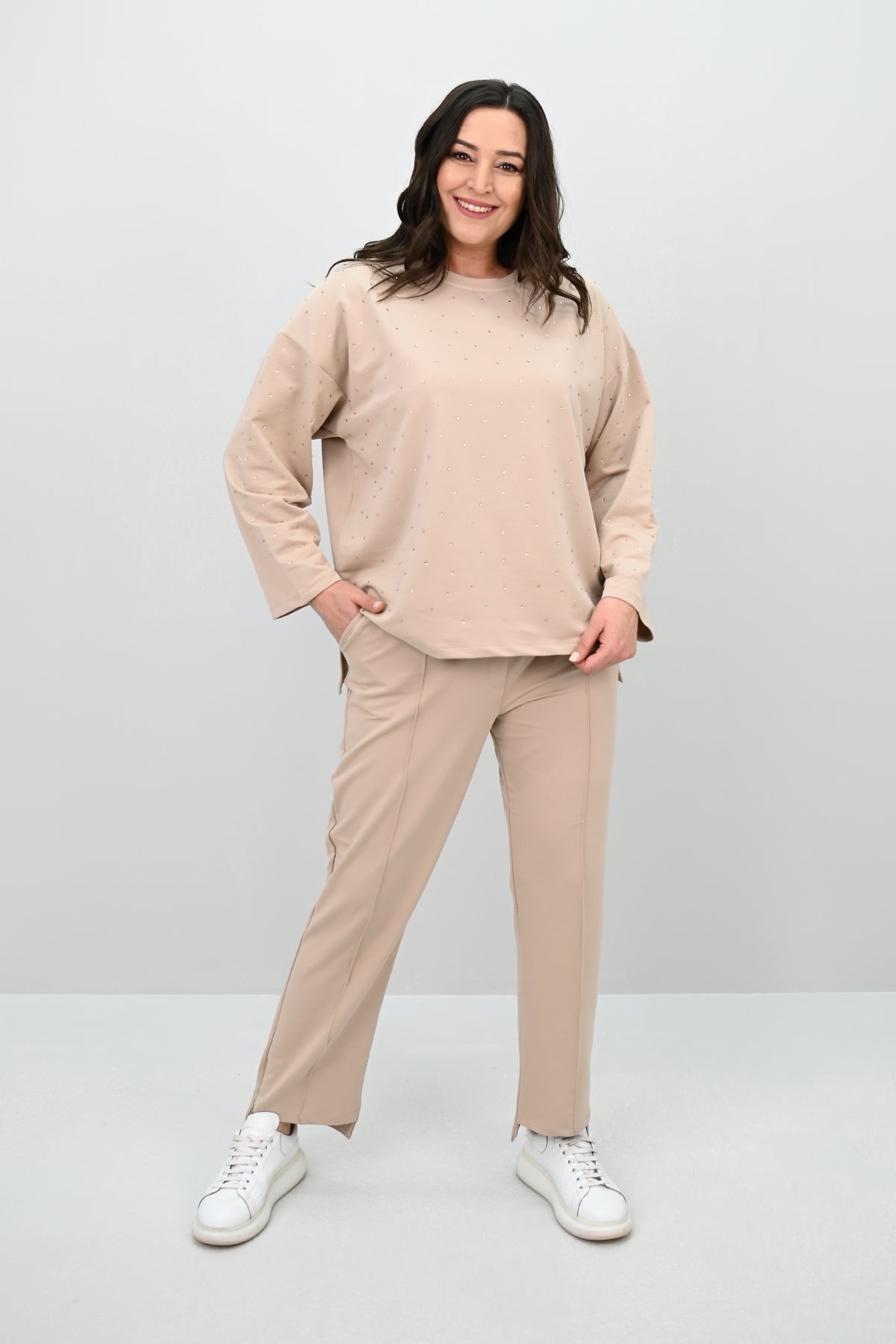 Dres damski duży rozmiar 8172