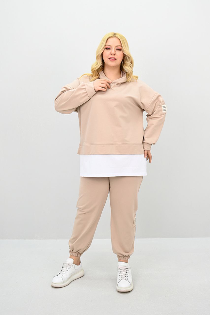 Najlepiej sprzedające się, Dres damski duży rozmiar 8182, bigsize.ro