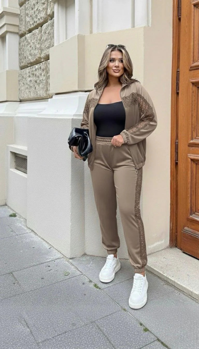 Dres damski duży rozmiar 8182