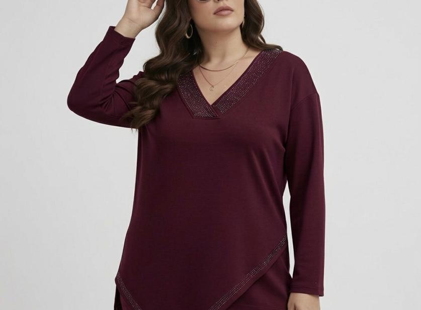 Dres damski duży rozmiar 8182