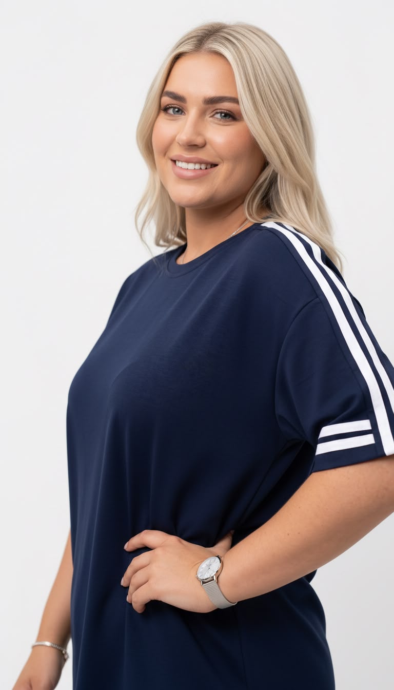 Dres damski duży rozmiar 8182