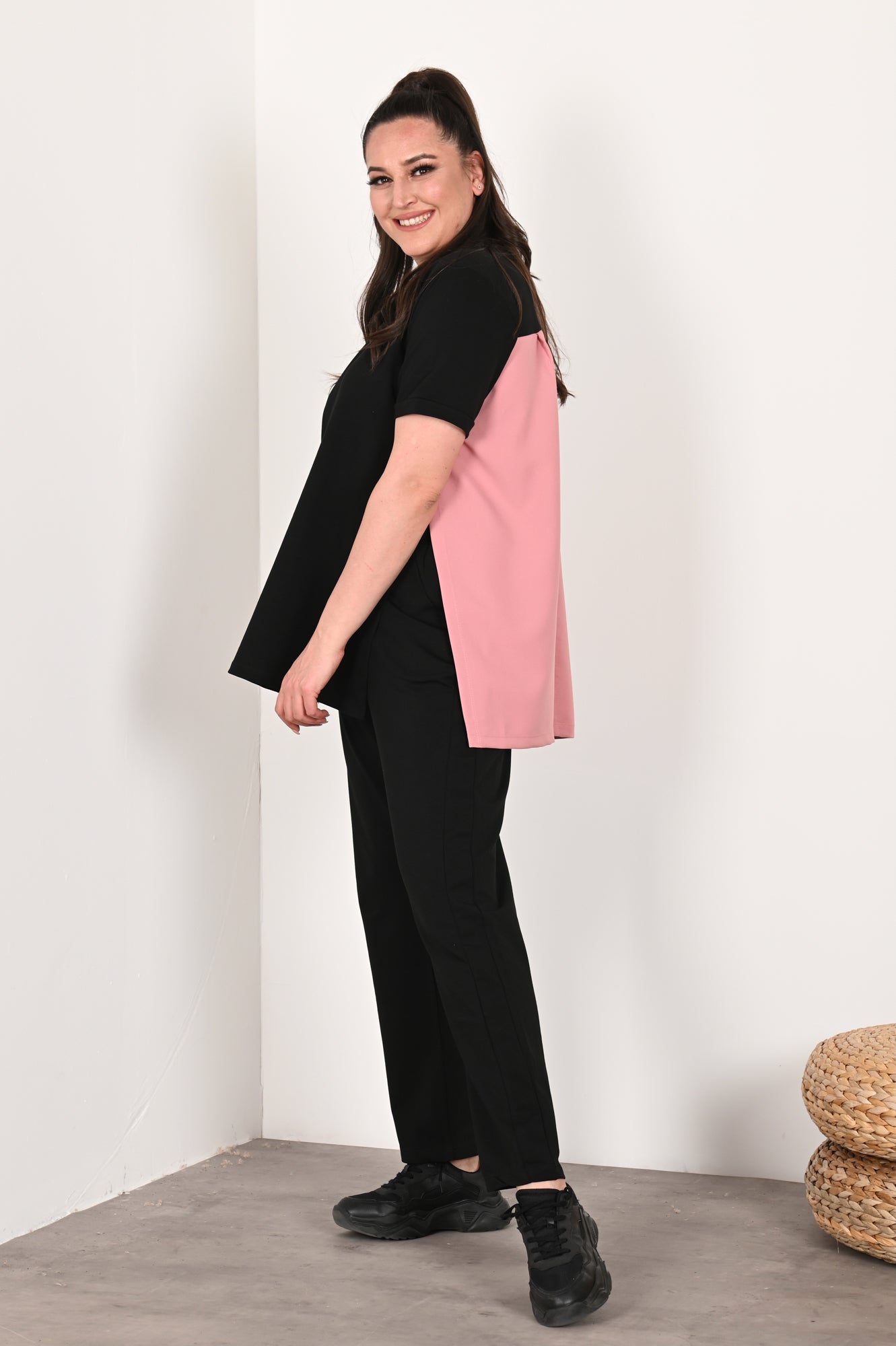 Dres damski duży rozmiar 9653