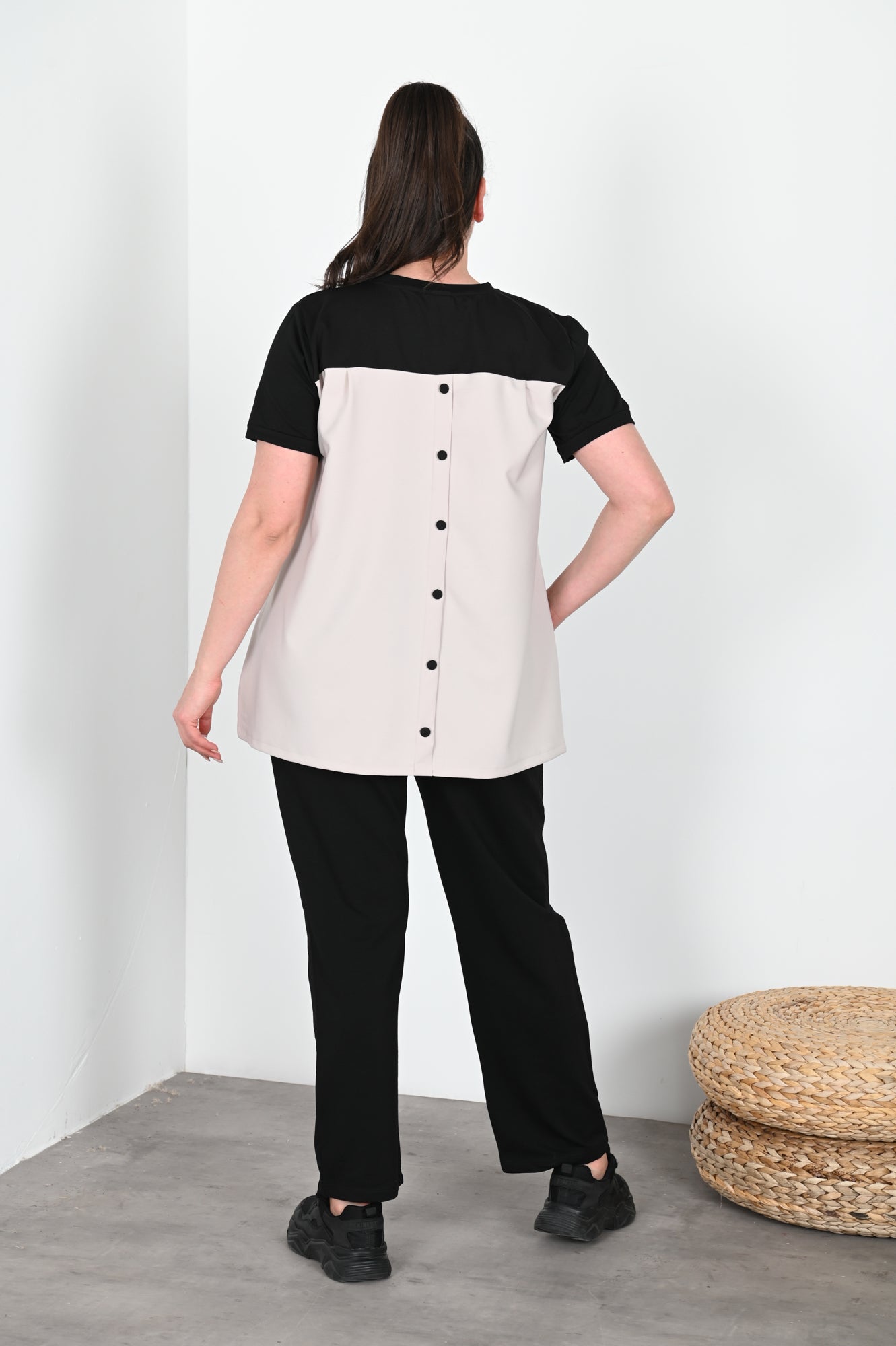 Dres damski duży rozmiar 9653