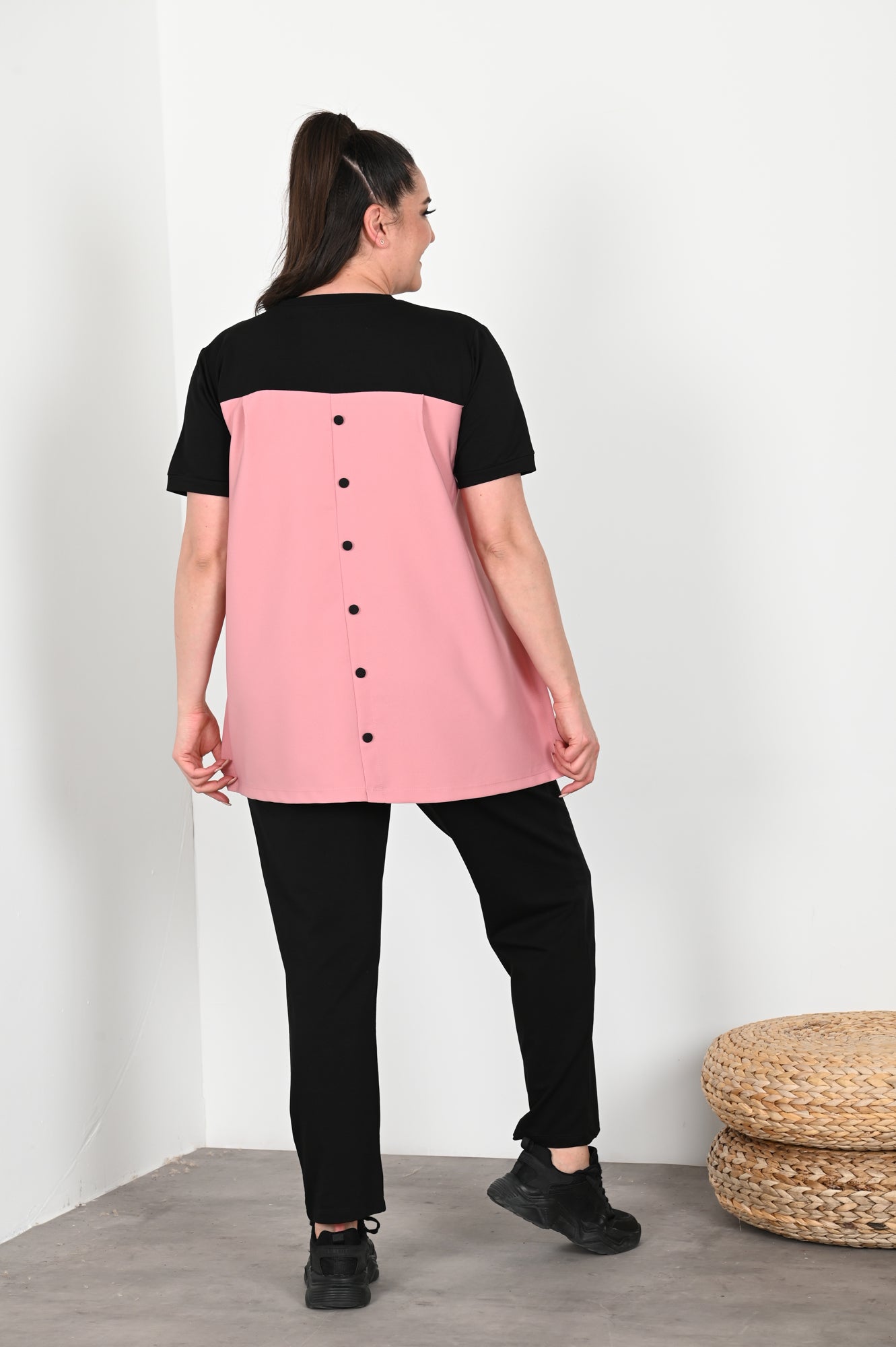 Dres damski duży rozmiar 9653