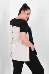 Dres damski duży rozmiar 9653