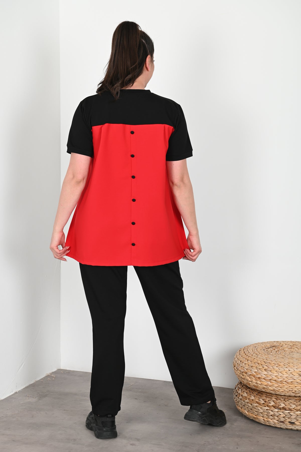 Dres damski duży rozmiar 9653
