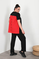 Dres damski duży rozmiar 9653