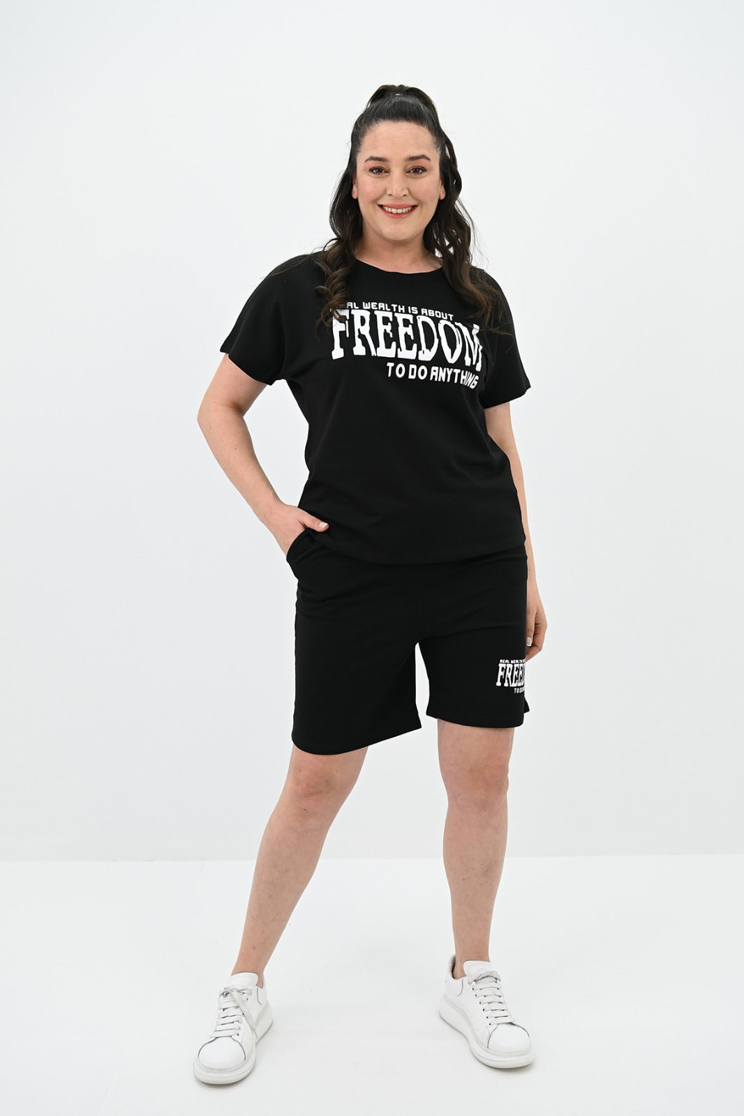 Dres damski plus size Freedom short 8092