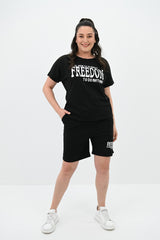 Dres damski plus size Freedom short 8092