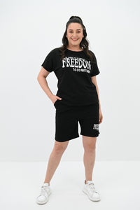 Dres damski plus size Freedom short 8092