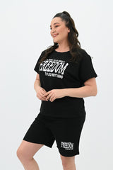 Dres damski plus size Freedom short 8092