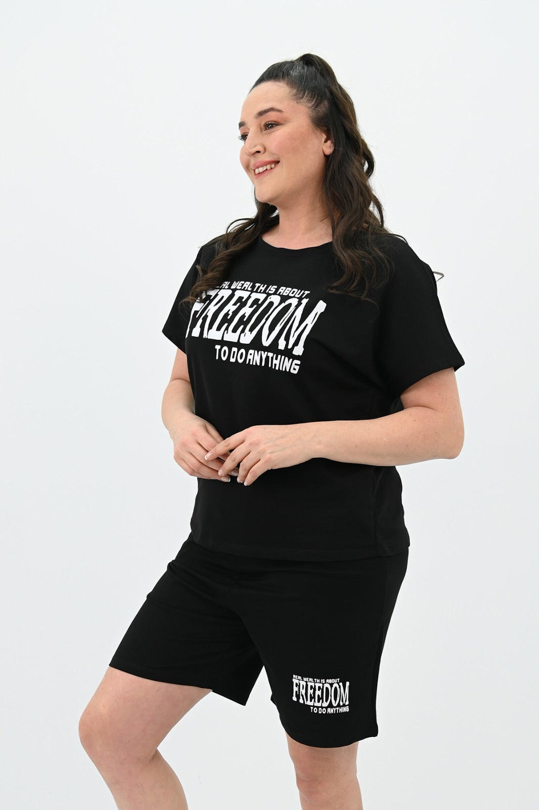 Dres damski plus size Freedom short 8092