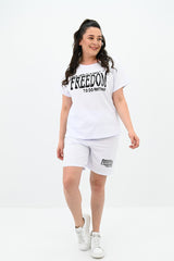 Dres damski plus size Freedom short 8092