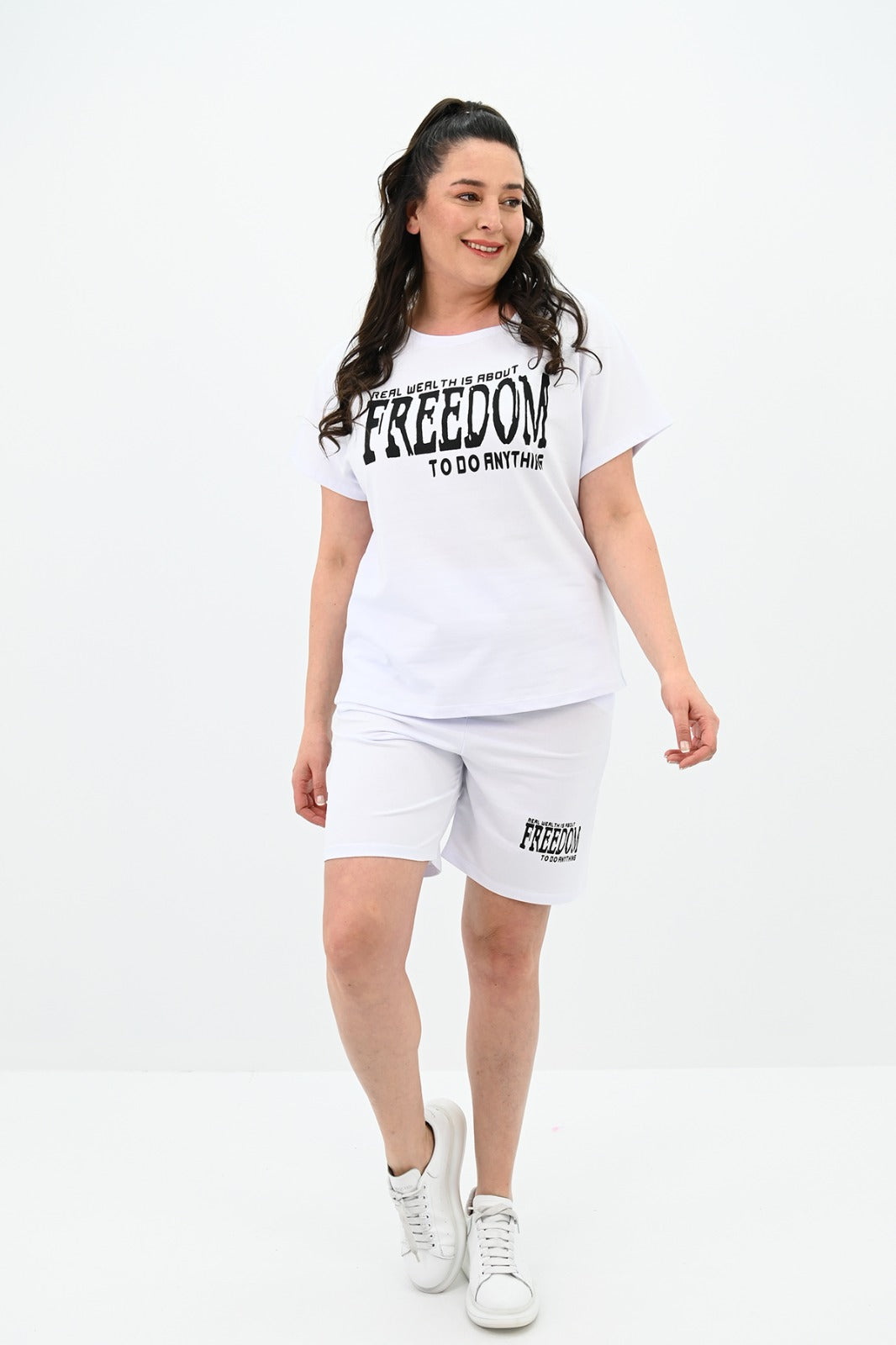 Dres damski plus size Freedom short 8092