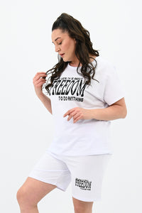 Dres damski plus size Freedom short 8092